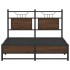 Estructura de cama sin colchón madera marrón roble 120x200