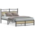 Estructura de cama sin colchón madera roble Sonoma 120x200