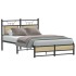 Estructura de cama sin colchón madera roble Sonoma 120x200