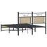 Estructura de cama sin colchón madera roble Sonoma 120x200
