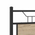 Estructura de cama sin colchón madera roble Sonoma 120x200