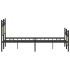 Estructura de cama sin colchón madera roble Sonoma 140x190