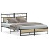 Estructura de cama sin colchón madera roble Sonoma 140x190