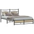 Estructura de cama sin colchón madera roble Sonoma 140x190