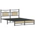 Estructura de cama sin colchón madera roble Sonoma 140x190