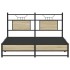 Estructura de cama sin colchón madera roble Sonoma 140x190
