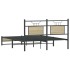 Estructura de cama sin colchón madera roble Sonoma 140x190