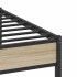 Estructura de cama sin colchón madera roble Sonoma 140x190