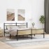 Estructura de cama sin colchón metal roble Sonoma 180x200