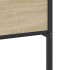 Estructura de cama sin colchón metal roble Sonoma 180x200