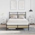 Estructura de cama sin colchón madera roble Sonoma 120x190