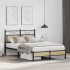 Estructura de cama sin colchón madera roble Sonoma 120x190