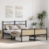 Estructura de cama sin colchón madera roble Sonoma 140x200