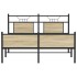 Estructura de cama sin colchón madera roble Sonoma 140x200