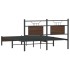 Estructura de cama sin colchón madera marrón roble 150x200