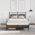 Estructura de cama sin colchón madera marrón roble 120x190