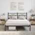 Estructura de cama sin colchón madera roble Sonoma 150x200