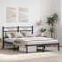 Estructura de cama sin colchón madera roble Sonoma 150x200