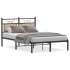 Estructura de cama sin colchón madera roble Sonoma 120x190