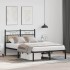 Estructura de cama sin colchón madera roble Sonoma 120x190