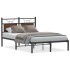 Estructura de cama sin colchón madera marrón roble 120x190