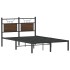 Estructura de cama sin colchón madera marrón roble 120x190
