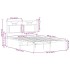Estructura de cama sin colchón madera marrón roble 120x190