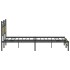 Estructura de cama sin colchón 183x203 cm madera roble