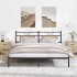 Estructura de cama sin colchón 183x203 cm madera roble