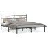 Estructura de cama sin colchón 183x203 cm madera roble