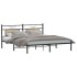 Estructura de cama sin colchón 183x203 cm madera roble