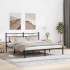 Estructura de cama sin colchón 183x203 cm madera roble