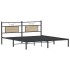 Estructura de cama sin colchón 183x203 cm madera roble