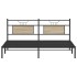 Estructura de cama sin colchón 183x203 cm madera roble