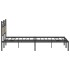 Estructura de cama sin colchón 183x203 cm madera roble