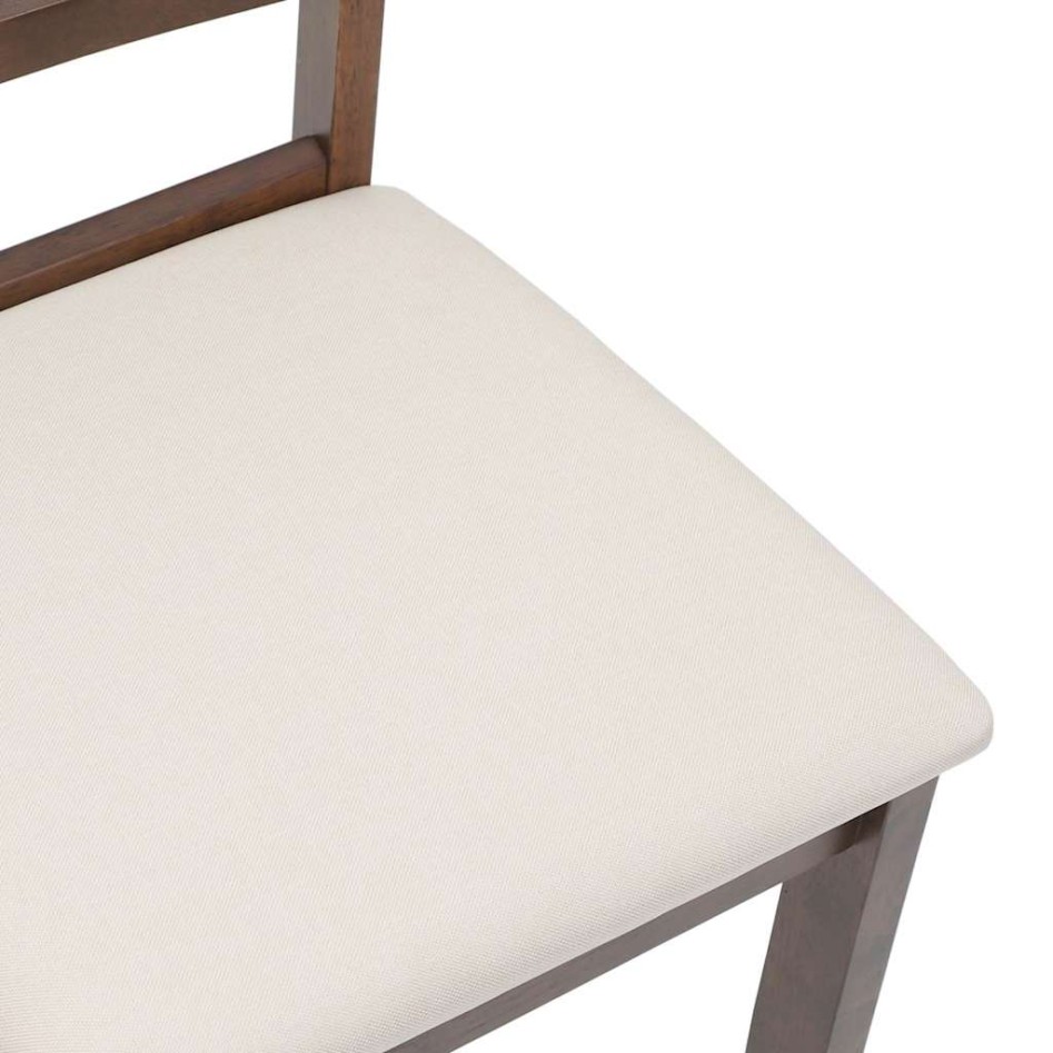 Sillas de comedor con cojines 2 uds madera maciza marrón