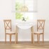 Sillas de comedor con cojines 2 uds madera maciza