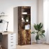 Aparador alto roble ahumado 50x35x180 cm madera de