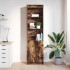 Aparador alto roble ahumado 50x35x180 cm madera de