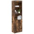 Aparador alto roble ahumado 50x35x180 cm madera de