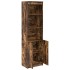 Aparador alto roble ahumado 50x35x180 cm madera de