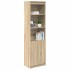Aparador alto roble Sonoma 50x35x180 cm madera de