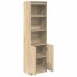 Aparador alto roble Sonoma 50x35x180 cm madera de
