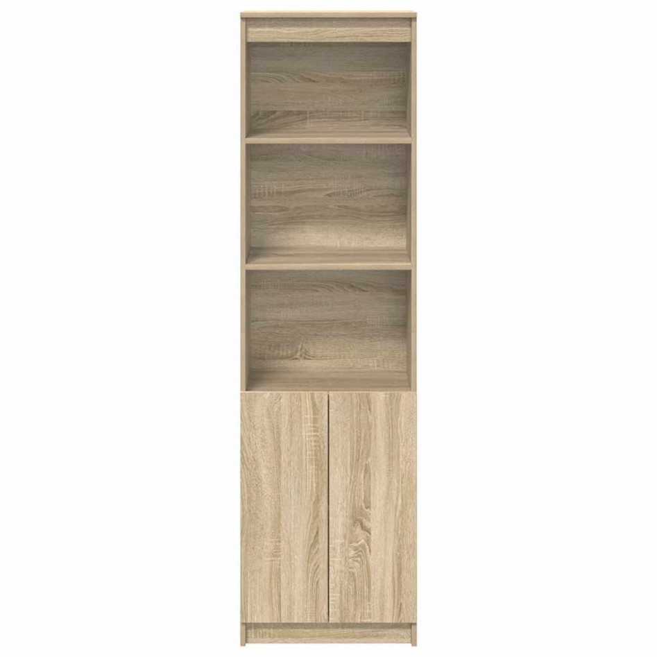Aparador alto roble Sonoma 50x35x180 cm madera de