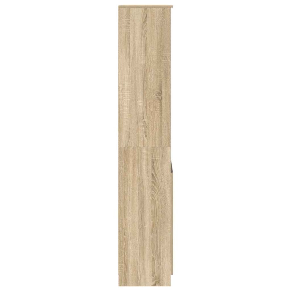 Aparador alto roble Sonoma 50x35x180 cm madera de