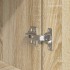 Aparador alto roble Sonoma 50x35x180 cm madera de