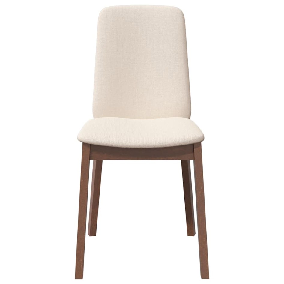 Sillas de comedor con cojines 2 uds madera maciza marrón