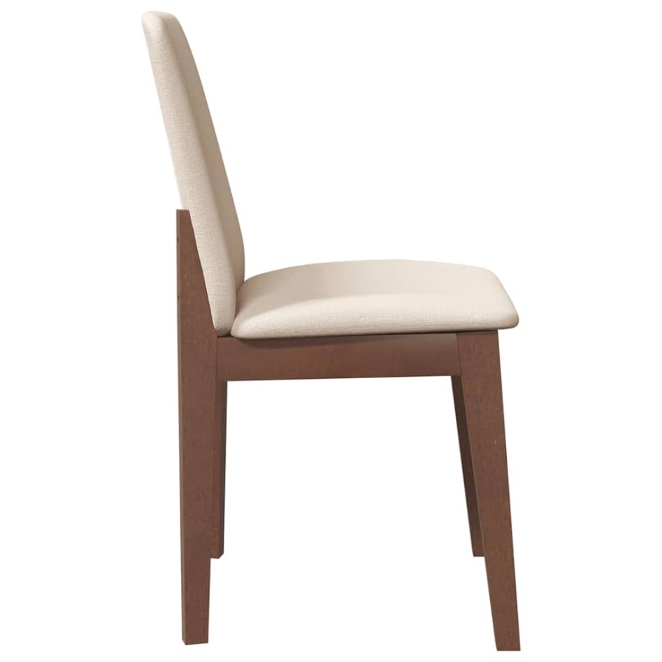 Sillas de comedor con cojines 2 uds madera maciza marrón