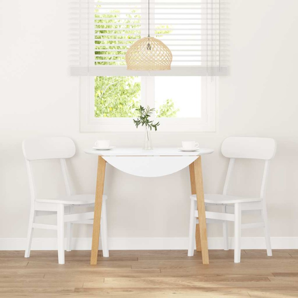 Sillas de comedor 2 unidades madera maciza de caucho