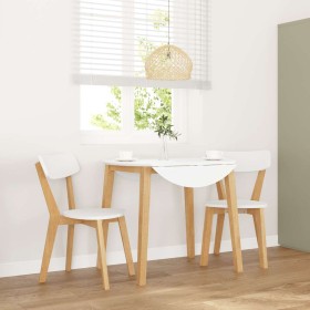 Sillas de comedor 2 unidades madera maciza de